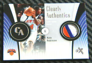 2006-07 FLEER EX NATE ROBINSON CLEARLY AUTHENTICS PATCH 3 CLR #D 68/75
