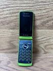 Sony Ericsson TM506 Green ( T-Mobile ) Rare Cellular Flip Phone Missing Battery
