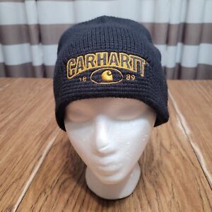 Carhartt Beanie Hat Cap Adult One Size Black Since 1889