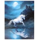 Anne Stokes Canvas Print Moonlight Unicorn