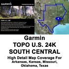 New ListingGarmin TOPO U.S. 24K SOUTH CENTRAL Maps GPS Data Card USA Topographic Region