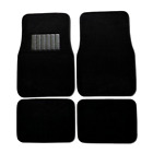 4 Piece Floor Mats Set Front & Rear (Universal For FORD) BLACK Carpet GIFT (For: Ford Mustang)