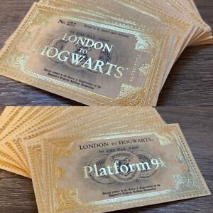 Harry Potter 2-Train Tickets London to Hogwarts & London Platform 9 3/4 Birthday