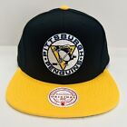 Pittsburgh Penguins Mitchell & Ness Snapback Hat Cap Black Yellow NHL OG Retro