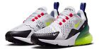 Nike Women's Air Max 270 White Volt Sneakers AH6789-116 US Sizes 5-11