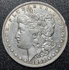 1893-O Morgan Silver Dollar Silver Coin, XF Details Extra Fine Key Date Coin
