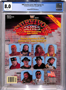 CGC 8 WWF SURVIVOR SERIES 1990 Program Magazine THE UNDERTAKER DEBUT