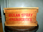 Ocean Spray Cranberries wooden crate wood Crate With Lid vintage advertising