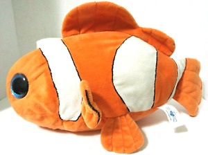Hug Fun Clown Fish Goldfish Nemo Plush Stuffed Toy Orange & White 16
