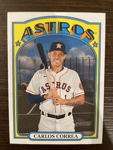 2021 Topps Heritage Mini SP /100 Carlos Correa Houston Astros