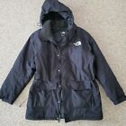 The North Face Men's Parka Winter Jacket Coat Black w/ Hood sz M Drawstring