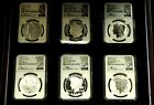 New Listing2023 Morgan Peace 6 PC set NGC MS70 Reverse PF70 Ultra Cameo First Day Issues