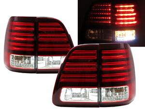 LAND CRUISER FJ100 1998-2007 5D LED Tail Rear Light Red/Clear for TOYOTA