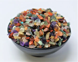 ASSORTED CRYSTAL CHIPS - 1/2 lb Bulk Lot - Assorted Semi Tumbled Gemstones