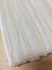 Vintage Beaded Pearl Trim Off White ~ 20 Yds ~ 1/2
