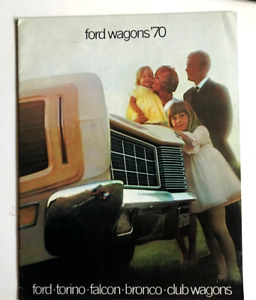 FORD TORINO FALCON BRONCO CLUB WAGONS FOR 1970 CAR BROCHURE: 16 PAGES