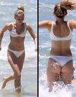 MILEY CYRUS -  IN A WHITE BIKINI - Front And Back !!