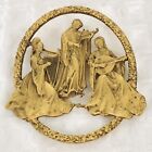 Vintage MFA Museum of Fine Arts Medieval Maidens Playing Music Brooch/Pin  VV45