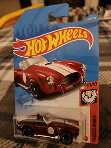 Hot Wheels 2021 Muscle Mania Series #250 Shelby Cobra 427 S/C Mtflk Red w/ RSWs