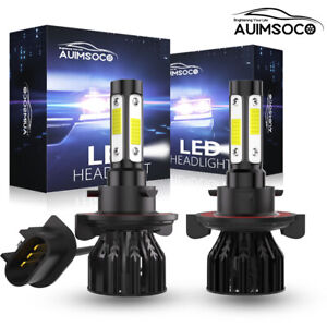 For Chevy Cruze 2011-2015 LED Headlight 4 Bulbs White High/Low Beam H13 9008 Kit (For: 2015 Cruze)
