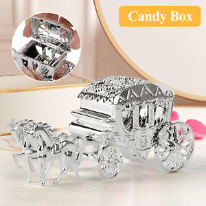 Royal Carriage Candy Box Wedding Birthday Party Favor Sweet Chocolate Cake Decor