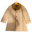 ANDERSON-LITTLE Vintage faux fur lined Long Wool Coat Overcoat Mens Size 42