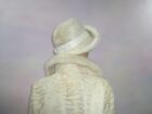Vintage Real Mink Fur Broadtail Lamb Jacket Coat Норка Vison Pearl 12 - 14 -16/L