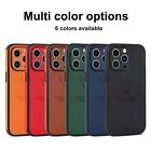 For iPhone15 14 Pro Max 13 12 11Pro XR 7 8 Plus Case Leather Silicone Back Cover