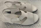 SAS Tripad Comfort Suntimer Women Pearl Bone Leather Heel Strap Sandals US 8.5M