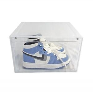 XL Shoe Storage Box Organizer, 1 Pack Shoe Boxes Clear Plastic 1 PACK CLEAR
