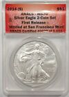 2014 S American Silver Eagle ANACS MS70 First Release 0029/1111