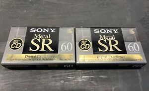 2 Sony Metal SR Cassette Tapes