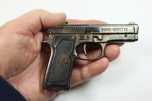 Vintage Pieiro Beretya M-9 Gun Pistol Beretta Lighter *needs fuel*