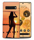 CASE COVER FOR GOOGLE PIXEL|SEXY GIRL BY THE SUNSET