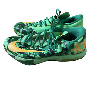 Nike Kd 6 Size 10.5 Easter 2014 599424-303 Green Yellow Lace Up Flaws