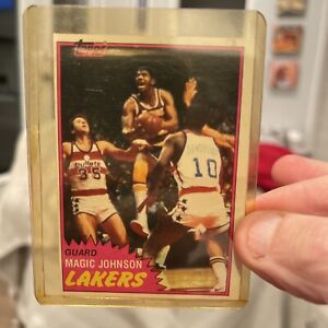 1981-82 Topps Basketball - #21 Magic Johnson Free Shipping And Tracking