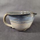 Studio Art Pottery Batter Mixing Bowl Spout Handled Hand Thrown Signed