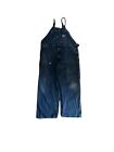 Carhartt Overalls Mens 46x30 Blue Denim Carpenter Bib Jeans Workwear Farmer