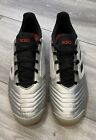 Adidas Mens Predator F35630 Silver Indoor Futsal Sala Soccer Shoes Size 9.5