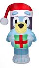 New 5 Ft Bluey  Dog Christmas Airblown Inflatable