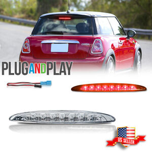 Red LED Rear 3rd Third Brake Light For 2002-2006 Mini Cooper R50 R53, Clear Lens (For: More than one vehicle)