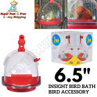 Bird Bath Bowl Cage Water Hanging Birdbath Plastic For PARAKEET LOVEBIRD FINCH
