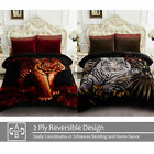 2ply Reversible Korean Mink Fleece Blanket Heavy Tiger Blanket 10lbs King Size