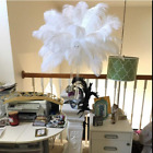 14-16Inch 35-40Cm Ostrich Feathers Plumes for Table Decoration Pack of 10 (White