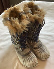 Sorel Torino Womens Plaid Waterproof Insulated Classic Lace Up Snowboots Size 9