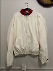 Vintage 90s Polo Sport Ralph Lauren White Red Full Zip Windbreaker Jacket XL