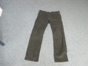 Men's Jeans Dockers Straight Fit  Size 32x32 Green Corduroy Mid Rise Med Wash