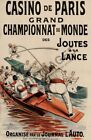 New ListingCasino de Paris Joutes a la Lance Championship event travel poster 16x24