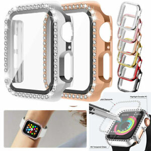 For Apple Watch Series 9 8 7 6 5 4 SE 2 Bling Protector Case Bumper Screen Cover