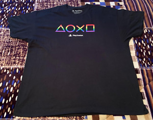 Playstation Shirt 2xl Black Logo T-shirt Video Game Tee Mens